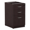 Alera® Valencia™ Series Box/Box/File Full Pedestal File, Left/Right, 3-Drawers: Box/Box/File, Legal/Letter, Espresso, 15.63" x 20.5" x 28.5" File Cabinets-Vertical Pedestal - Office Ready