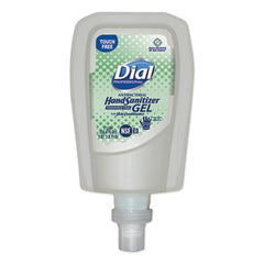 Dial® Professional Antibacterial Gel Hand Sanitizer Refill for FIT Touch Free Dispenser, 1.2 L Bottle, Fragrance-Free, 3/Carton