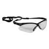 KleenGuard™ Nemesis* Safety Glasses, Black Frame, Clear Lens Safety Glasses-Wraparound - Office Ready