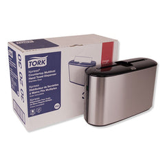 Tork® Xpress® Countertop Towel Dispenser, 12.68 x 4.56 x 7.92, Stainless Steel/Black