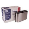 Tork® Xpress® Countertop Towel Dispenser, 12.68 x 4.56 x 7.92, Stainless Steel/Black Towel Dispensers-Interfold - Office Ready