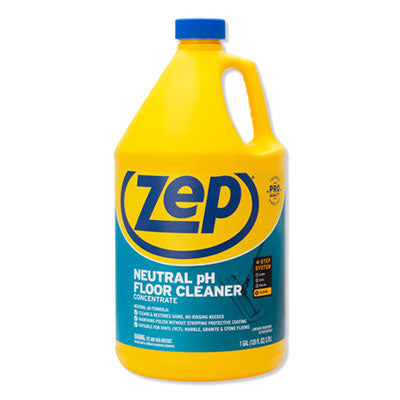 Zep Commercial® Neutral Floor Cleaner, Fresh Scent, 1 gal, 4/Carton Cleaners & Detergents-Floor Cleaner/Degreaser - Office Ready