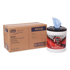 Tork® Advanced ShopMax Wiper 450, 8.5 x 10, Blue, 200/Bucket, 2 Buckets/Carton