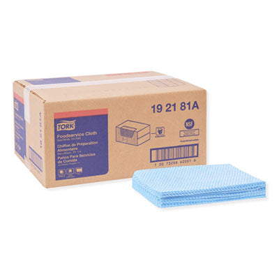 Tork® Foodservice Cloth, 13 x 21, Blue, 240/Box Towels & Wipes-Washable Cleaning Cloth - Office Ready