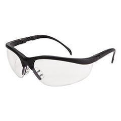 MCR™ Safety Klondike® Safety Glasses, Matte Black Frame, Clear Lens, 12/Box