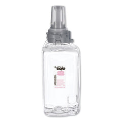 GOJO® Clear & Mild Foam Handwash Refill, For ADX-12 Dispenser, Fragrance-Free, 1,250 mL Refill, 3/Carton