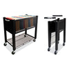 Vertiflex® InstaCart® File Cart, 14.25w x 28.5d x 27.75h, Black Carts & Stands-Filing Cart - Office Ready