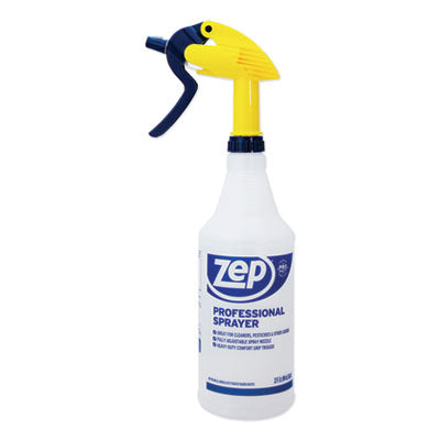 Zep Commercial® Professional Spray Bottle, 32 oz, Clear Empty Bottles-Trigger Spray - Office Ready