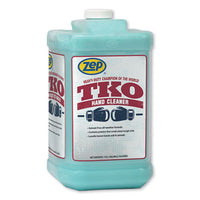 Zep® TKO Hand Cleaner, Lemon Lime Scent, 1 gal Bottle, 4/Carton Cream Soap Refills, Pumice/Scrubber - Office Ready