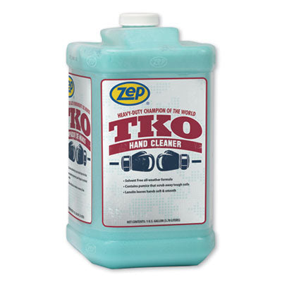 Zep® TKO Hand Cleaner, Lemon Lime Scent, 1 gal Bottle Cream Soap Refills, Pumice/Scrubber - Office Ready