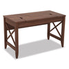 Alera® Sit-to-Stand Table Desk, 47.25" x 23.63" x 29.5" to 43.75", Modern Walnut Desks-Desk Tables - Office Ready