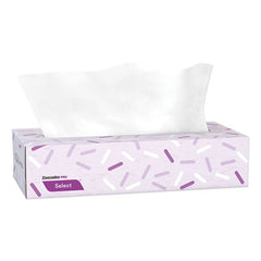 Cascades PRO Select® Flat Box Facial Tissue, 2-Ply, White, 100 Sheets/Box, 30 Boxes/Carton