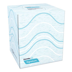 Cascades PRO Signature® Facial Tissue, 2-Ply, White, Cube, 90 Sheets/Box, 36 Boxes/Carton
