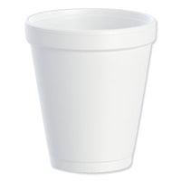 Dart® Foam Drink Cups, 8 oz, White, 25/Bag, 40 Bags/Carton Cups-Hot/Cold Drink, Foam - Office Ready