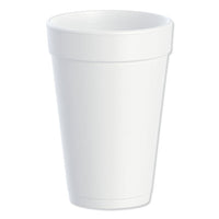 Dart® Foam Drink Cups, 16 oz, White, 25/Bag, 40 Bags/Carton Cups-Hot/Cold Drink, Foam - Office Ready