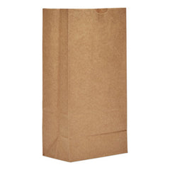 General Grocery Paper Bags, 50 lbs Capacity, #8, 6.13"w x 4.13"d x 12.44"h, Kraft, 500 Bags