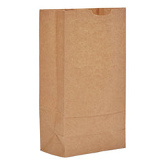 General Grocery Paper Bags, 35 lbs Capacity, #10, 6.31"w x 4.19"d x 13.38"h, Kraft, 500 Bags