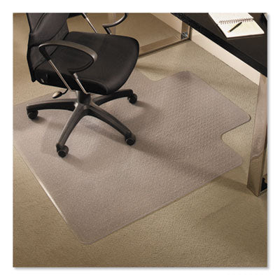 ES Robbins® EverLife® All Day Support Chair Mat For Medium Pile Carpet, 45 x 53, Clear Mats-Chair Mat - Office Ready