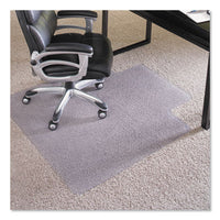 ES Robbins® EverLife® Intensive Use Chair Mat for High to Extra-High Pile Carpet, 45 x 53, Clear Mats-Chair Mat - Office Ready