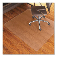ES Robbins® EverLife® Chair Mat for Hard Floors, 46 x 60, Clear Mats-Chair Mat - Office Ready