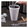 Dart® Foam Drink Cups, 12 oz, White, 25/Bag, 40 Bags/Carton Cups-Hot/Cold Drink, Foam - Office Ready
