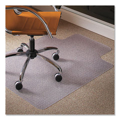 ES Robbins® Natural Origins® Biobased Chair Mat for Carpet, 45 x 53, Clear