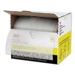 3M™ Easy Trap™ Duster Sweep & Dust Sheets, 8" x 30 ft, White, 60 Sheet Roll