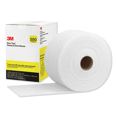 3M™ Easy Trap™ Duster Sweep & Dust Sheets, 8" x 125 ft, White, 250 Sheet Roll