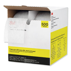 3M™ Easy Trap™ Duster Sweep & Dust Sheets, 5" x 125 ft, White, 250 Sheet/Roll, 2 Rolls/Carton