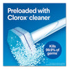 Clorox® ToiletWand® Disposable Toilet Cleaning System, Caddy and Refills, White, 6/Carton Toilet Brushes-Wand/Brush Kit - Office Ready