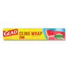 Glad® ClingWrap Plastic Wrap, 200 Square Foot Roll, Clear Plastic Wrap - Office Ready
