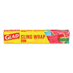 Glad® ClingWrap Plastic Wrap, 200 Square Foot Roll, Clear