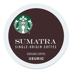 Starbucks® Sumatra Coffee K-Cups®, Sumatran, K-Cup, 96/Box