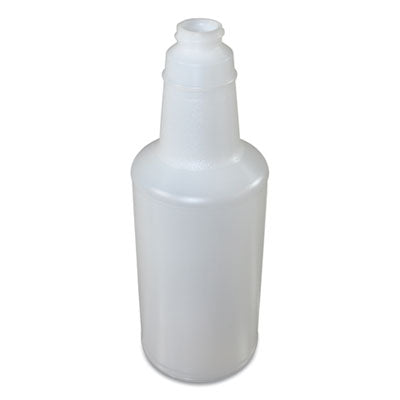 Boardwalk 32 oz. Trigger Spray Bottle, Clear/Red, HDPE, 3-Pack