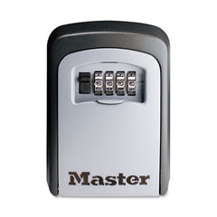 Master Lock® Wall Mounted SafeSpace® Key Storage Lock Box, 3 1/4w x 1 1/2d x 4 5/8h, Black/Silver