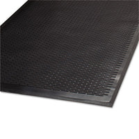 Guardian Clean Step Outdoor Rubber Scraper Mat, Polypropylene, 36 x 60, Black Mats-Wiper Mat - Office Ready