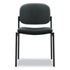 HON® VL606 Stacking Guest Chair without Arms, Supports Up to 250 lb, Charcoal Seat/Back, Black Base Chairs/Stools-Folding & Nesting Chairs - Office Ready