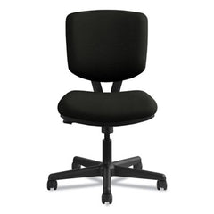 HON® Volt® Series Leather Task Chair with Synchro-Tilt, Supports Up to 250 lb, 18" to 22.25" Seat Height, Black