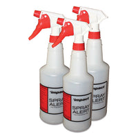 Impact® Spray Alert System, 32 oz, Natural with White/White Sprayer, 24/Carton Empty Bottles-Trigger Spray - Office Ready