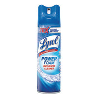 LYSOL® Brand Power Foam Bathroom Cleaner, 24 oz Aerosol Spray, 12/Carton Cleaners & Detergents-Disinfectant/Cleaner - Office Ready