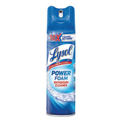 LYSOL® Brand Power Foam Bathroom Cleaner, 24 oz Aerosol Spray, 12/Carton