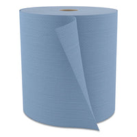 Cascades PRO Tuff-Job® Spunlace Towels, Jumbo Roll, 12 x 13, Blue, 475/Roll Shop Towels and Rags - Office Ready