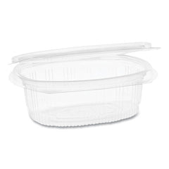 Pactiv Evergreen EarthChoice® PET Hinged Lid Deli Containers, 12 oz, 4.92 x 5.87 x 1.89, Clear, 200/Carton