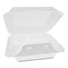 Pactiv Evergreen SmartLock® Foam Hinged Containers, Medium, 3-Compartment, 8 x 8.5 x 3, White, 150/Carton Food Containers-Takeout Clamshell, Foam - Office Ready