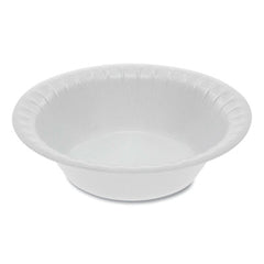Pactiv Evergreen Unlaminated Foam Dinnerware, Bowl, 5 oz, 4.5" dia, White, 1,250/Carton
