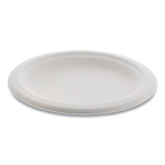 Pactiv Evergreen EarthChoice® Compostable Fiber-Blend Bagasse Dinnerware, Plate, 6" dia, Natural, 1,000/Carton