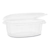 Pactiv Evergreen EarthChoice® PET Hinged Lid Deli Containers, 24 oz, 7.38 x 5.88 x 2.38, Clear, 280/Carton Food Containers-Takeout Clamshell, Plastic - Office Ready