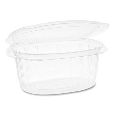 Pactiv Evergreen EarthChoice® PET Hinged Lid Deli Containers, 32 oz, 7.31 x 5.88 x 3.25, Clear, 280/Carton Food Containers-Takeout Clamshell, Plastic - Office Ready