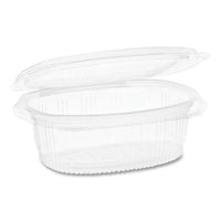 Pactiv Evergreen EarthChoice® PET Hinged Lid Deli Containers, 16 oz, 4.92 x 5.87 x 2.48, Clear, 200/Carton Food Containers-Takeout Clamshell, Plastic - Office Ready