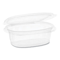 Pactiv Evergreen EarthChoice® PET Hinged Lid Deli Containers, 16 oz, 4.92 x 5.87 x 2.48, Clear, 200/Carton
